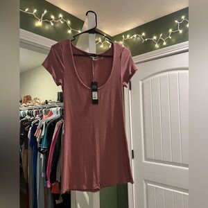 Fashion Nova Rose Ribbed Knit Top